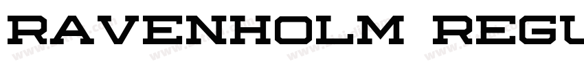 Ravenholm Regular字体转换